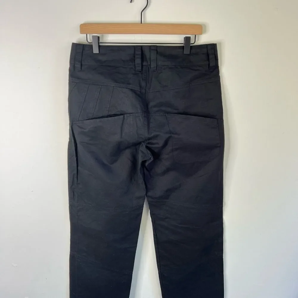 Hemp Organic Cotton Black Chino Work Pants size 34 Vegan
